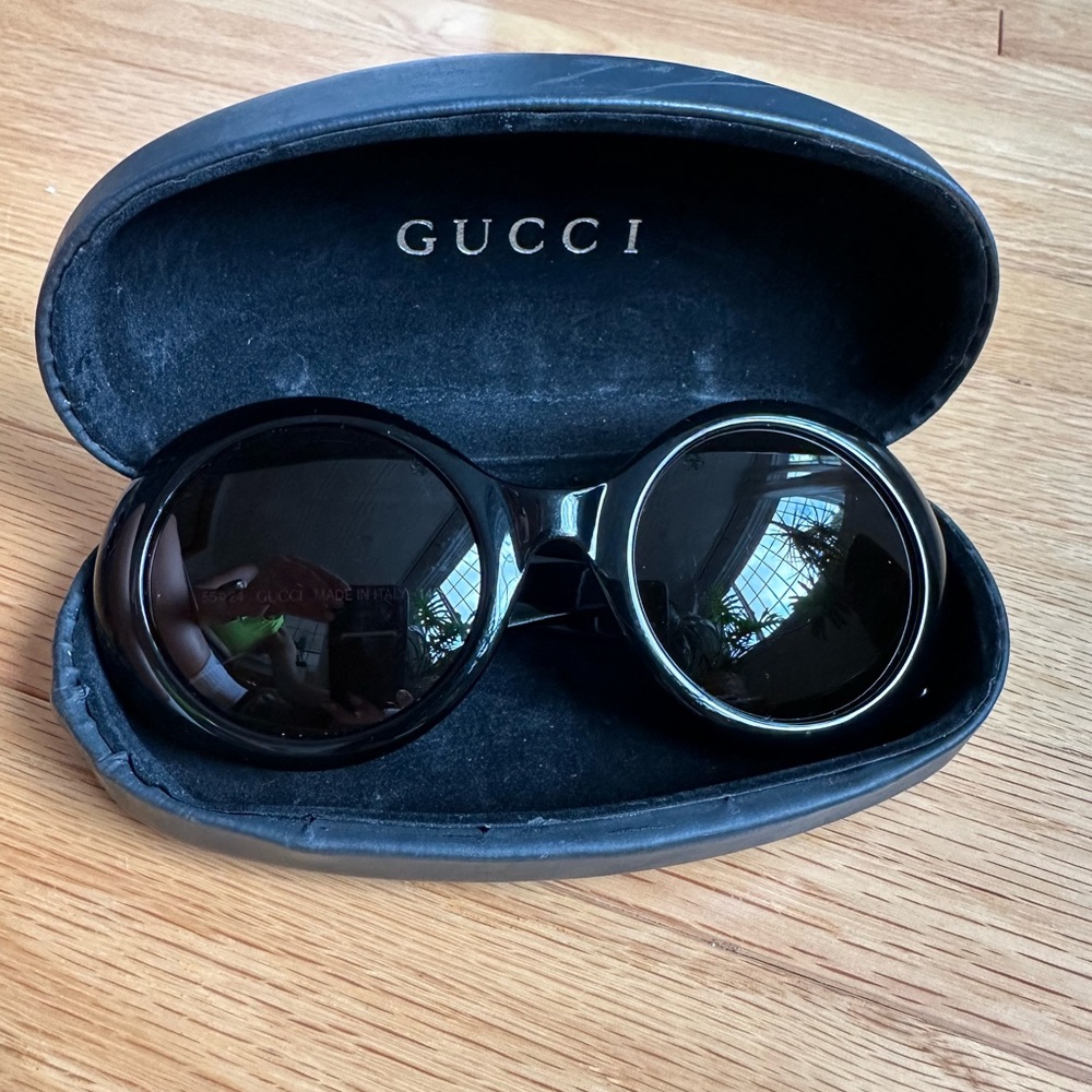 Vintage Gucci Black Sunglasses